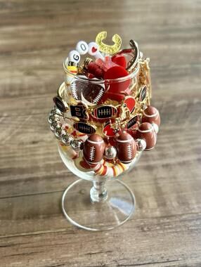 Kansas City Chiefs Women’s Football Jewelry Jar for Game Day!